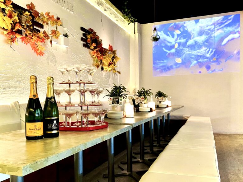 「渋谷ピカリエ」は、貸切に特化したおしゃれ居酒屋です!
大画面プロジェクターを使った20人・30人・40人など貸切新年会はお任せください!