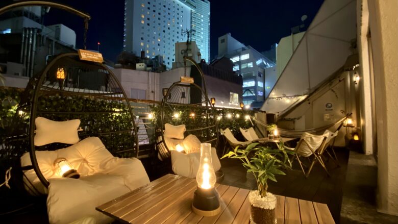 渋谷ガーデンルーム4F×貸切80人パーティー！テラス付きのフロアが大人気！