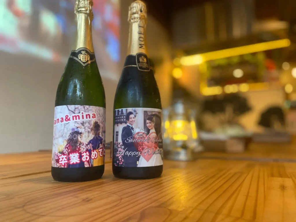 〈渋谷×イベント会場〉オリジナルシャンパンラベル